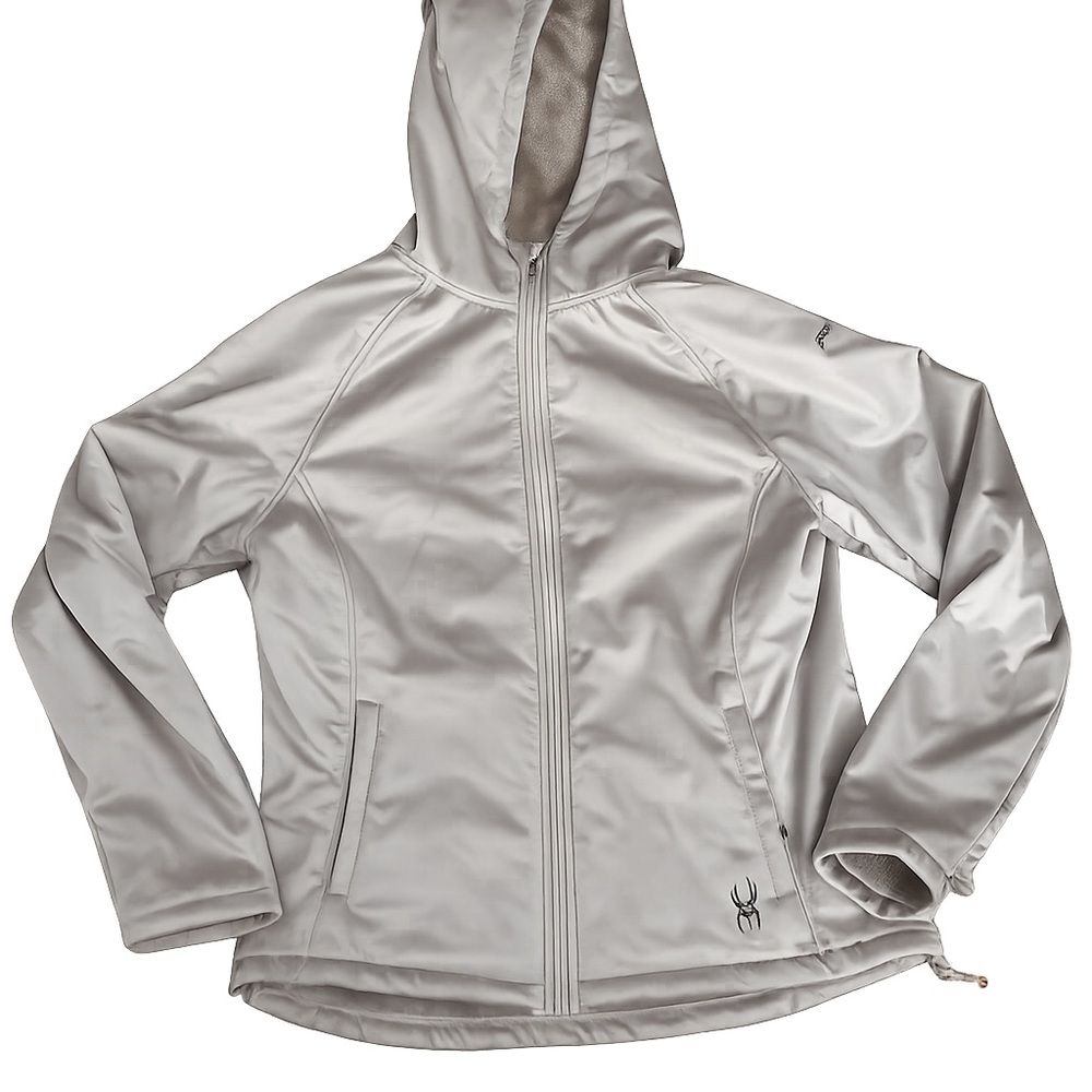 Spyder Women's Silver Hooded Ski Jacket